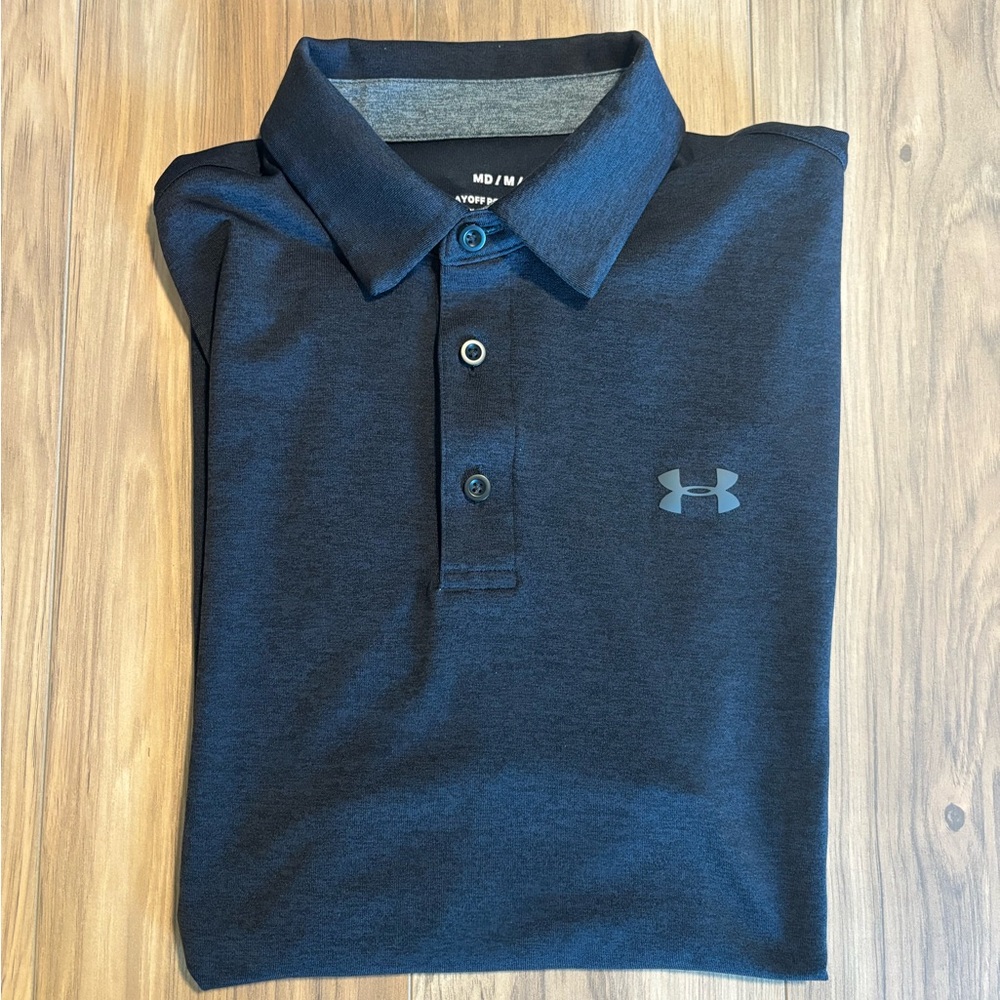 Under Armour Men's Black Polo Shirt